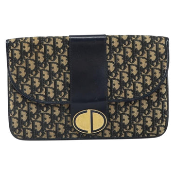 Christian Dior Vintage Trotter Pouch Canvas Navy Canvas Clutche & Pouche Bag ()