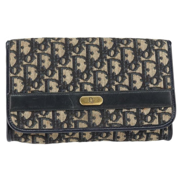 Christian Dior Vintage Trotter Shoulder Bag Canvas Navy Canvas Shoulder Bag Bag ()