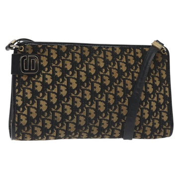 Christian Dior Vintage Trotter Shoulder Bag Canvas Navy Canvas Shoulder Bag Bag ()