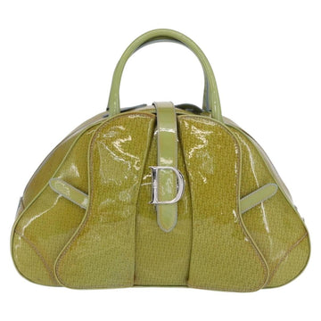 Christian Dior Vintage Saddle Bowler Bag  Leather Green _Leather Handbag ()