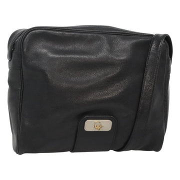 Christian Dior Shoulder Bag Leather Black Leather Shoulder Bag Bag ()