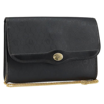 Christian Dior Vintage Honeycomb Flap Crossbody Bag Coated Canvas Black Canvas Shoulder Bag Bag ()