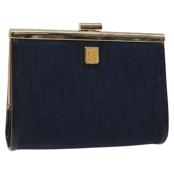 Christian Dior Vintage Trotter Pouch Canvas Navy Canvas Clutche & Pouche Bag ()