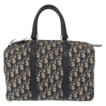 Christian Dior Vintage Trotter Boston Bag Canvas Navy Canvas Travel Bag Bag ()