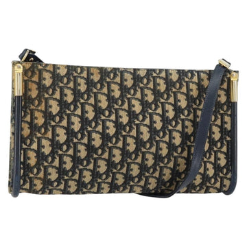 Christian Dior Vintage Trotter Shoulder Bag Canvas Navy Canvas Shoulder Bag Bag ()