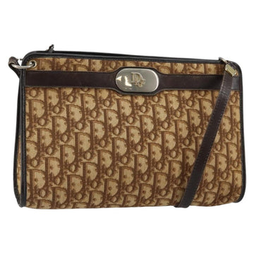 Christian Dior Vintage Trotter Shoulder Bag Canvas Brown Canvas Shoulder Bag Bag ()