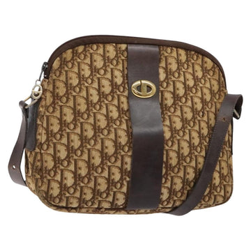 Christian Dior Vintage Trotter Shoulder Bag Canvas Brown Canvas Bag ()