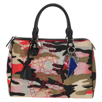 Christian Dior Polochon Satchel Limited Edition Anselm Reyle Camouflage Canvas Multicolour Canvas Travel Bag Bag ()
