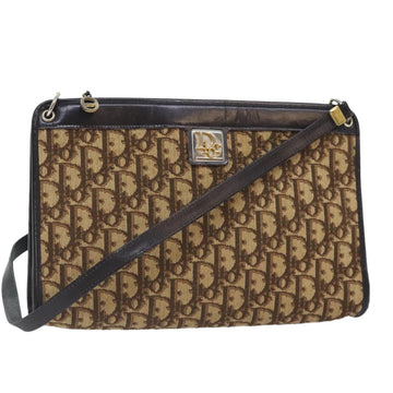 Christian Dior Vintage Trotter Shoulder Bag Canvas Brown Canvas Bag ()