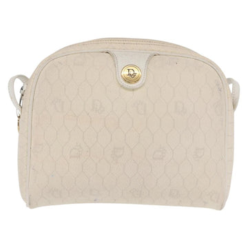 Christian Dior Vintage Honeycomb Shoulder Bag Canvas White Canvas Shoulder Bag Bag ()