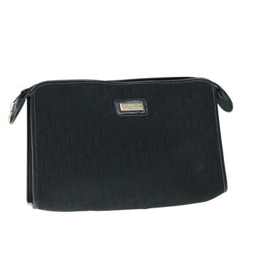 Christian Dior Vintage Trotter Pouch Diorissimo Canvas Black Canvas Clutche & Pouche Bag ()
