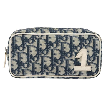 Christian Dior Vintage Trotter Pouch Diorissimo Canvas Navy Canvas Clutche & Pouche Bag ()