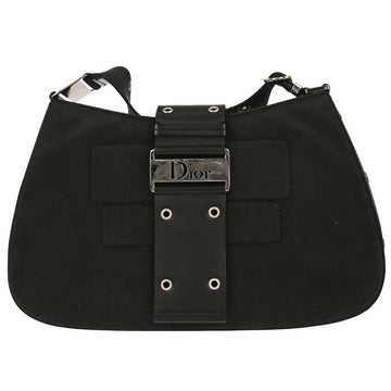 Christian Dior Vintage Street Chic Columbus Shoulder Bag Canvas Black Canvas Shoulder Bag Bag ()