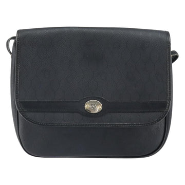 Christian Dior Vintage Honeycomb Shoulder Bag Canvas And Leather Black Canvas Shoulder Bag Bag ()