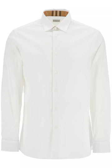 8071465 A1464 WHITE BURBERRY MEN CASUAL SHIRT