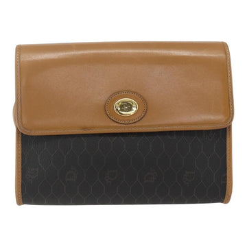 Christian Dior Vintage Honeycomb Shoulder Bag Canvas And Leather Black Pvc Shoulder Bag Bag ()
