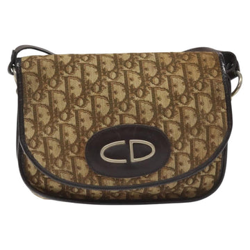 Christian Dior Vintage Cd Trotter Shoulder Bag Canvas Brown Canvas Shoulder Bag Bag ()