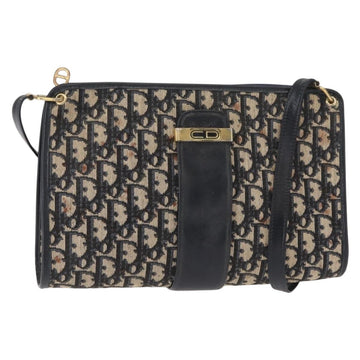 Christian Dior Vintage Cd Trotter Shoulder Bag Canvas Navy Canvas Shoulder Bag Bag ()