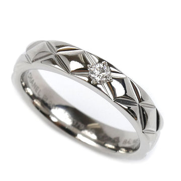 Chanel Matelassé Pt950 Platinum Diamond Ring