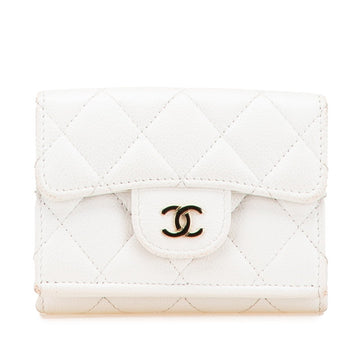 Chanel Matelassé Caviar Skin Compact Wallet