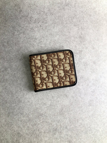 Christian Dior Trotter Folded Wallet Brown Vintage uyfwgb