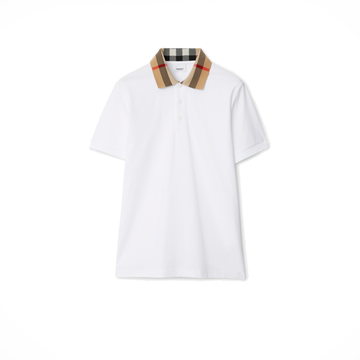 Vintage Check Print-Detail Polo Shirt