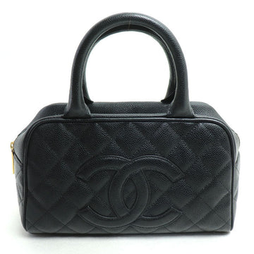 Chanel Mini Boston Caviar Skin Handbag