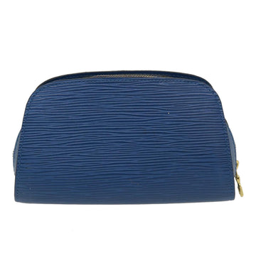 LOUIS VUITTON Epi Dauphine PM Pouch Blue M48445 LV Auth ti1020
