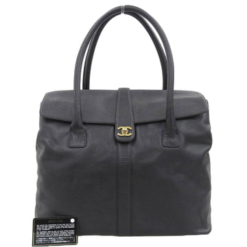 Top Quality Chanel Leather Skin Coco Mark Turn Lock Shoulder Bag Vintage