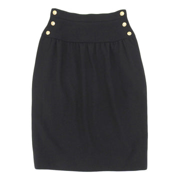 Top Quality Chanel Wool Skirt Vintage Black
