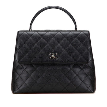 Chanel Coco Mark Matelassé Caviar Skin Handbag