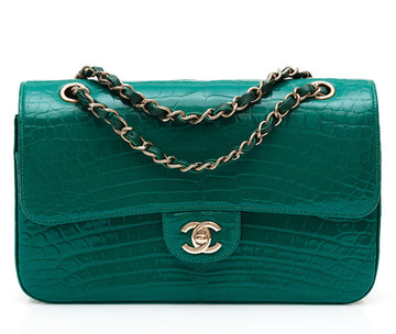 Emerald Medium Double Flap Bag