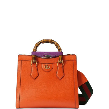 GG DIANA TOTE BAG ORANGE 27CM 702732 U3ZDT 8882 HIGH QUALITY