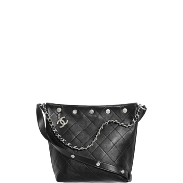 CHL LARGE BUCKET BAG BLACK 12.2IN/31CM