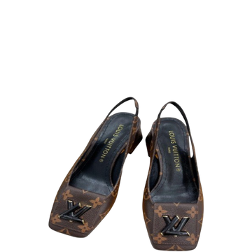 LUV PUMP BROWN SHAKE SLINGBACK