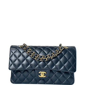 CHL CLASSIC 11.12 HANDBAG NAVY BLUE 9.9IN/25.5CM