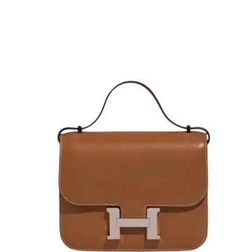 HM BROWN 19CM CONSTANCE MINI EPSOM SILVER TONED HARDWARE
