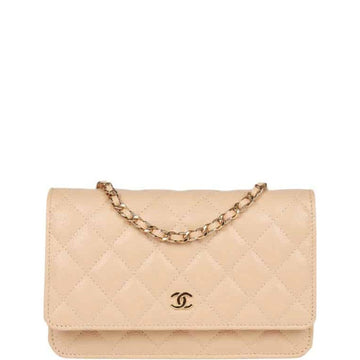 CHL WALLET ON CHAIN WOC BEIGE 19CM