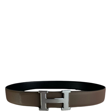 HM BELT TOGO SWIFT SILUVER BUCKLE LIGHT BROWN 38MM