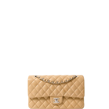 CHL CLASSIC HANDBAG SILVER HARDWARE BEIGE
