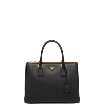 PR LARGE GALLERIA SAFFIANO LEATHER BAG IN BLACK 32CM
