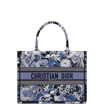 DIR MEDIUM BOOK TOTE BLUE MULTICOLOR ZODIAC FANTASTICO EMBROIDERY 36CM