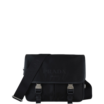 PR NYLON MESSENGER BAG BLACK