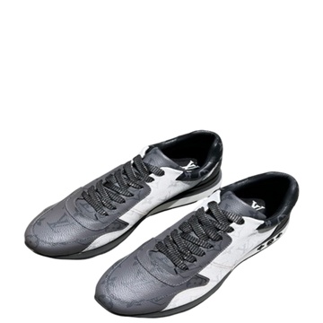 LUV RUN AWAY SNEAKER MONOGRAM CANVAS BLACK/WHITE/GREY