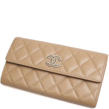 CHL LONG FLAP WALLET BEIGE AP0955