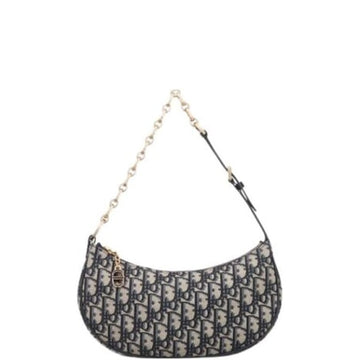 DIR LOUNGE BAG BLUE OBLIQUE JACQUARD 23CM