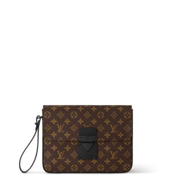 LUV S LOCK A4 POUCH BROWN 28CM M80560