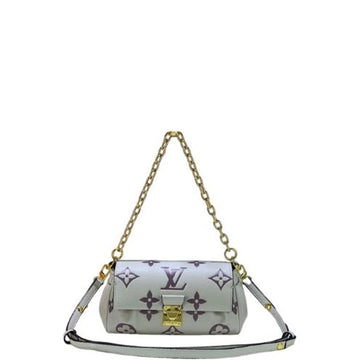 LUV FAVOURITE BAG CREAM BROWN 24CM