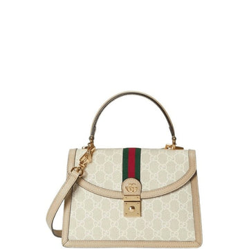 GG OPHIDIA MINI SHOULDER BAG BEIGE 25CM 696180 UULAG 9682