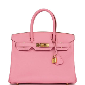 HM BIRKIN SWIFT 5P ROSE SAKURA GOLD HARDWARE 25CM
